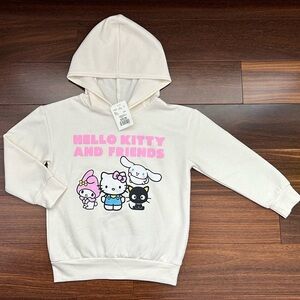 BNWT Hooded Sweatshirt with Pink Hello Kitty & Friends Graphic